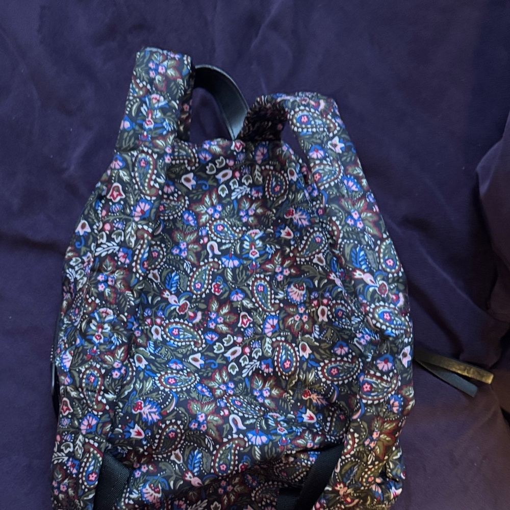 Marc Jacobs Black and Blue Patterned Mini Backpack - Picture 3 of 4